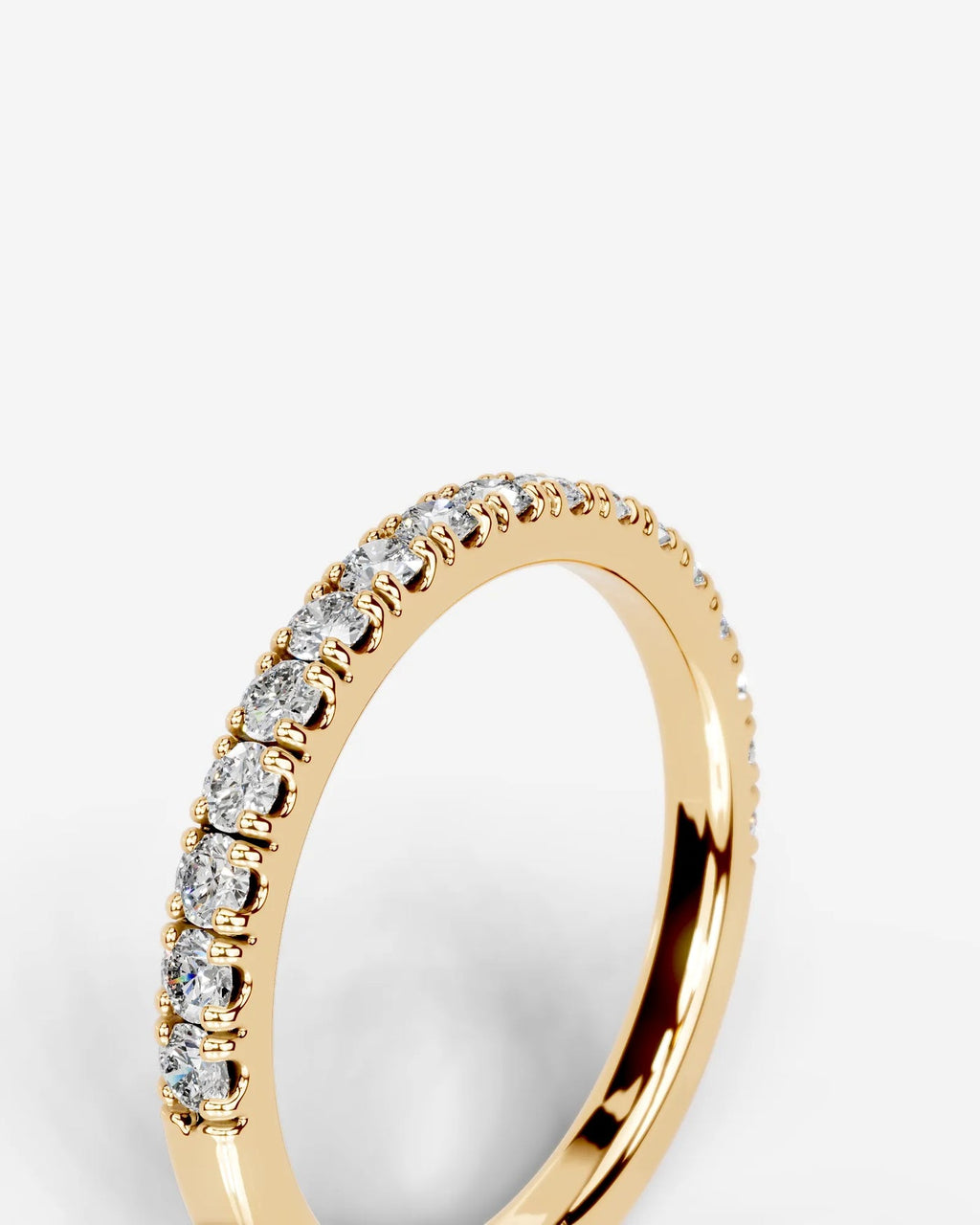Lab Grown Diamond Classic Pavé Eternity Band Ring