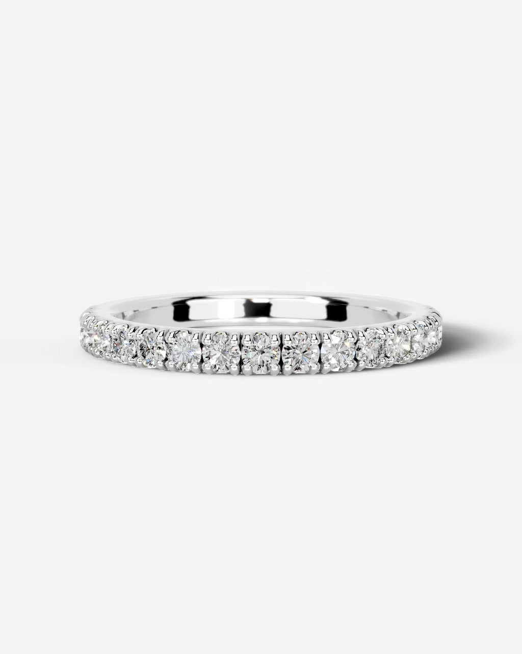Lab Grown Diamond Classic Pavé Eternity Band Ring