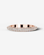 Lab Grown Diamond Wrapped Pavé Eternity Band Ring