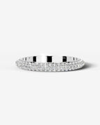 Lab Grown Diamond Wrapped Pavé Eternity Band Ring
