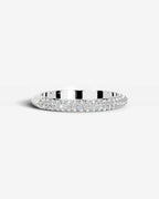 Lab Grown Diamond Wrapped Pavé Eternity Band Ring