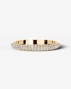 Lab Grown Diamond Wrapped Pavé Eternity Band Ring