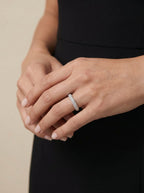 Lab Grown Diamond Wrapped Pavé Eternity Band Ring
