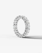 Lab Grown Diamond Full Circle Pavé Radiant Eternity Band Ring