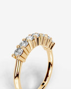 Lab Grown Diamond Classic Round Cut Shared Prong Band