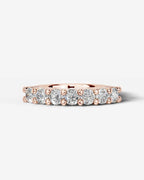 Lab Grown Diamond Classic Round Cut Shared Prong Band