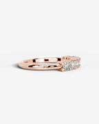 Lab Grown Diamond Classic Round Cut Shared Prong Band