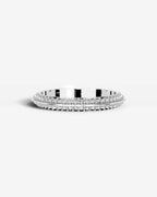 Lab Grown Diamond Classic Double Row Round Cut Prong Set Ring