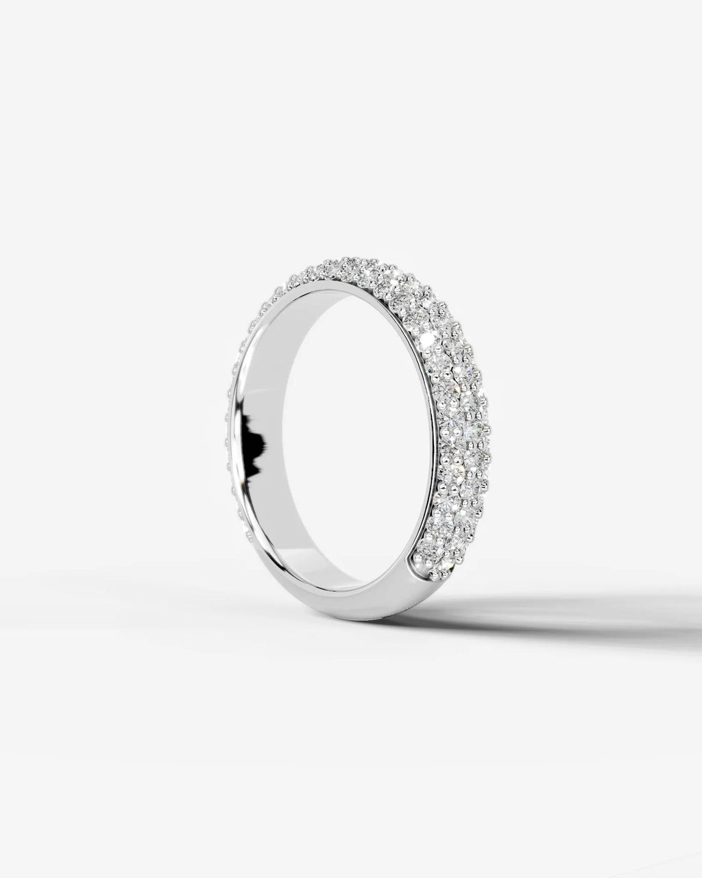 Lab Grown Diamond Classic Pavé Dome Band Ring