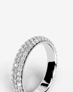 Lab Grown Diamond Classic Pavé Dome Band Ring