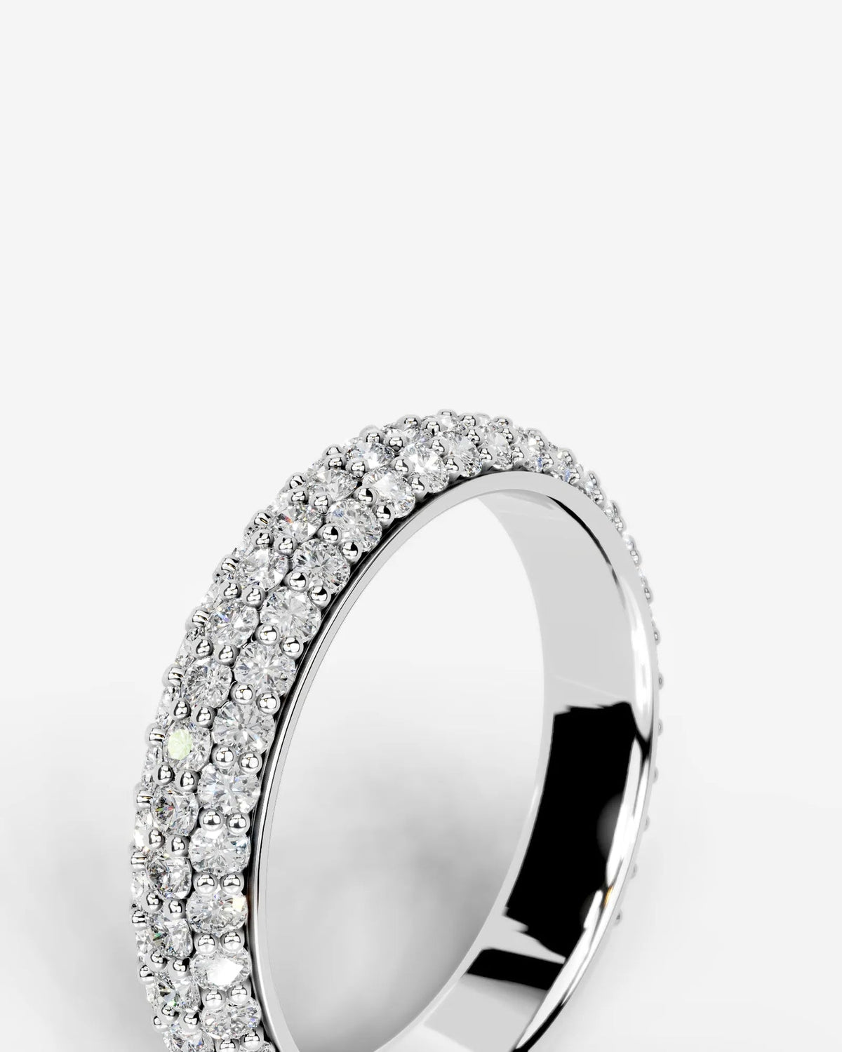 Lab Grown Diamond Classic Pavé Dome Band Ring