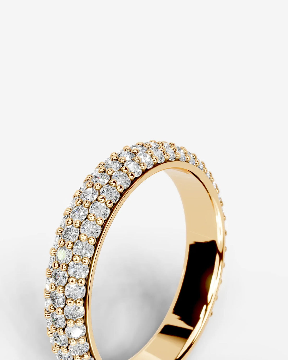 Lab Grown Diamond Classic Pavé Dome Band Ring