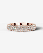 Lab Grown Diamond Classic Pavé Dome Band Ring