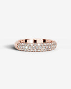Lab Grown Diamond Classic Pavé Dome Band Ring