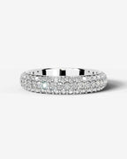 Lab Grown Diamond Classic Pavé Dome Band Ring