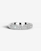 Lab Grown Diamond Classic Pavé Dome Band Ring