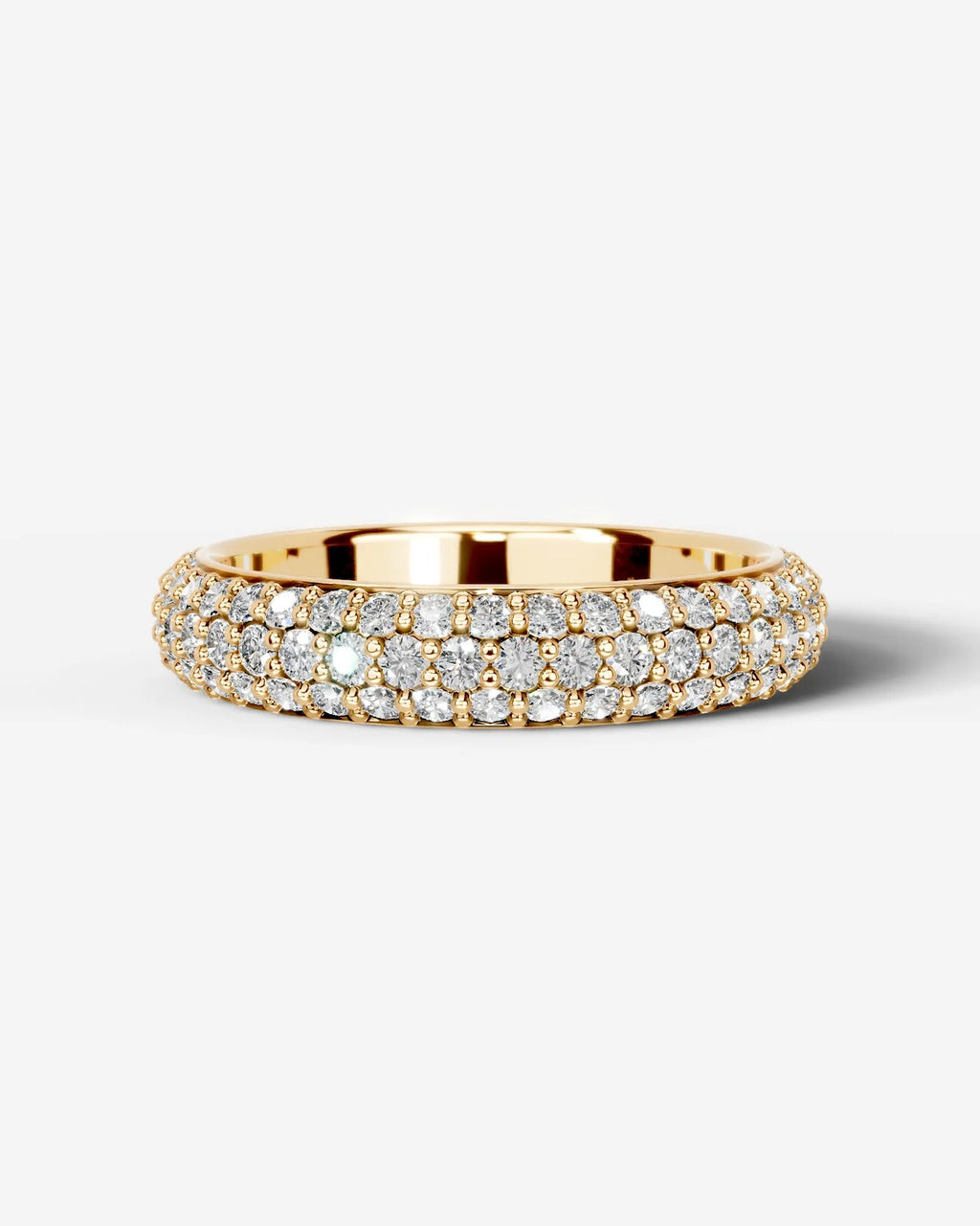 Lab Grown Diamond Classic Pavé Dome Band Ring
