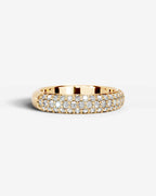 Lab Grown Diamond Classic Pavé Dome Band Ring