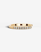 Lab Grown Diamond Round Cut Open Cuff Diamond Band Ring