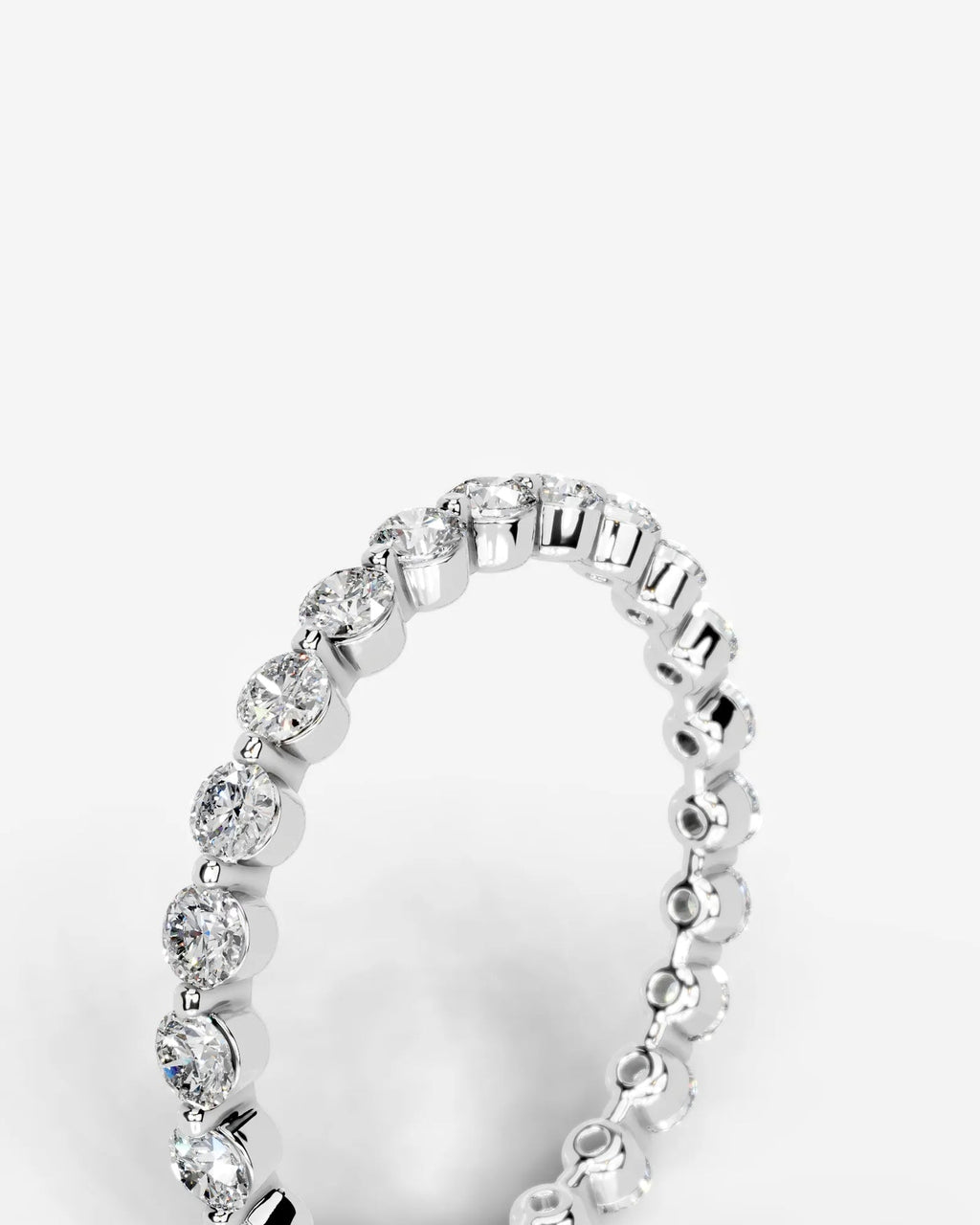 Lab Grown Diamond Classic Round Cut Channel Set Band