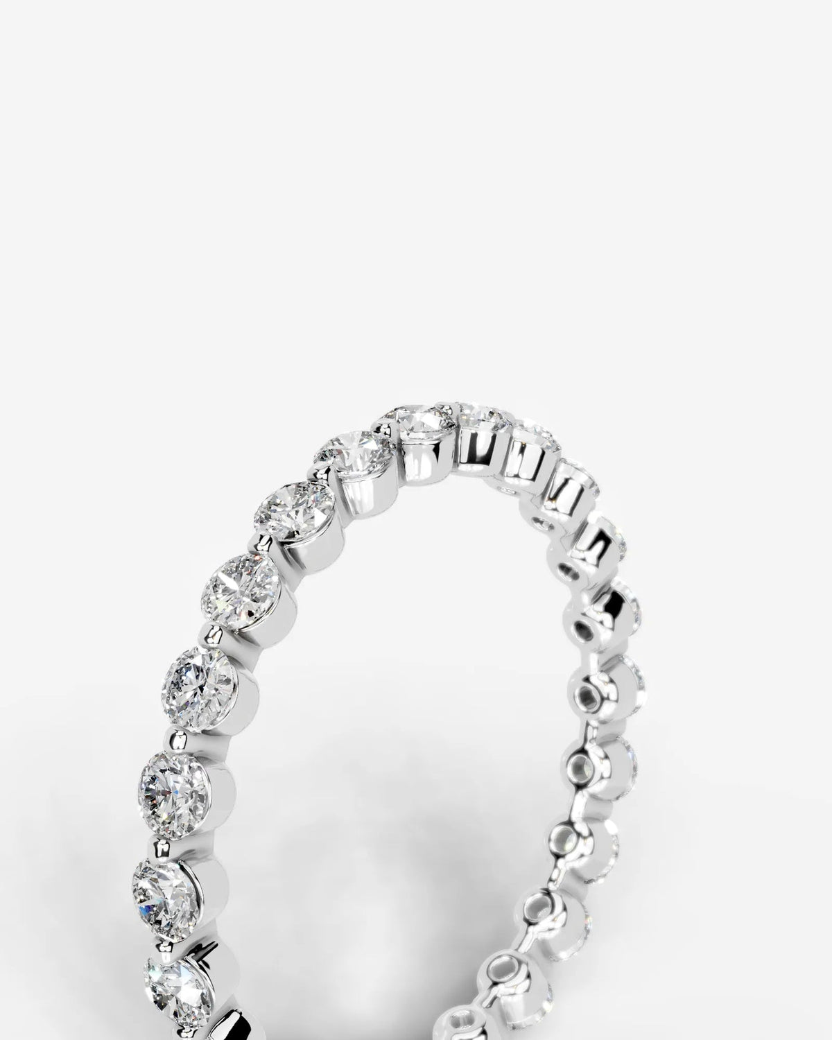 Lab Grown Diamond Classic Round Cut Channel Set Band