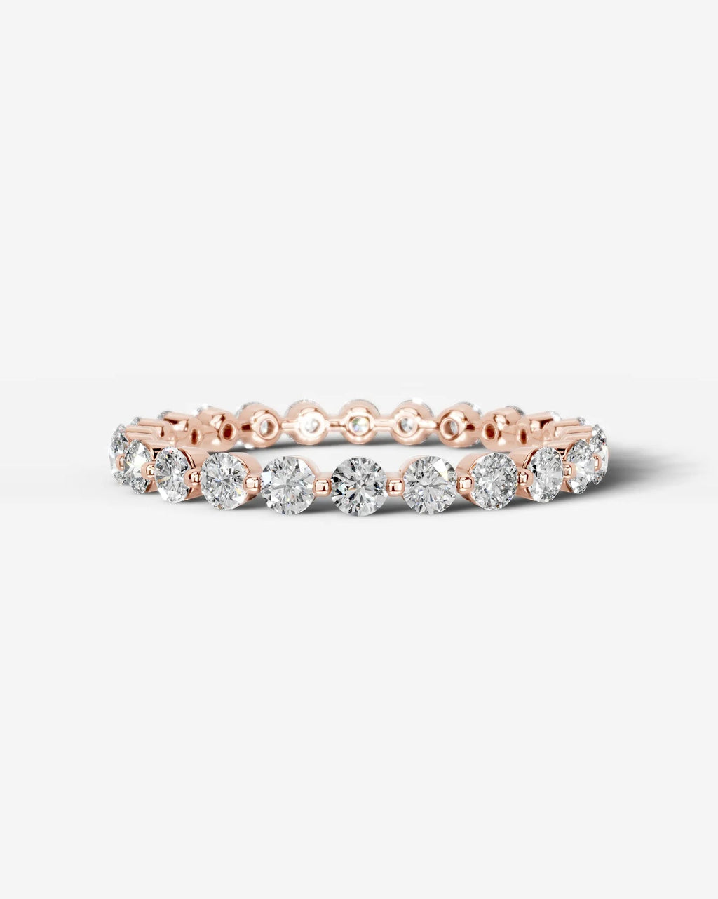 Lab Grown Diamond Classic Round Cut Channel Set Band