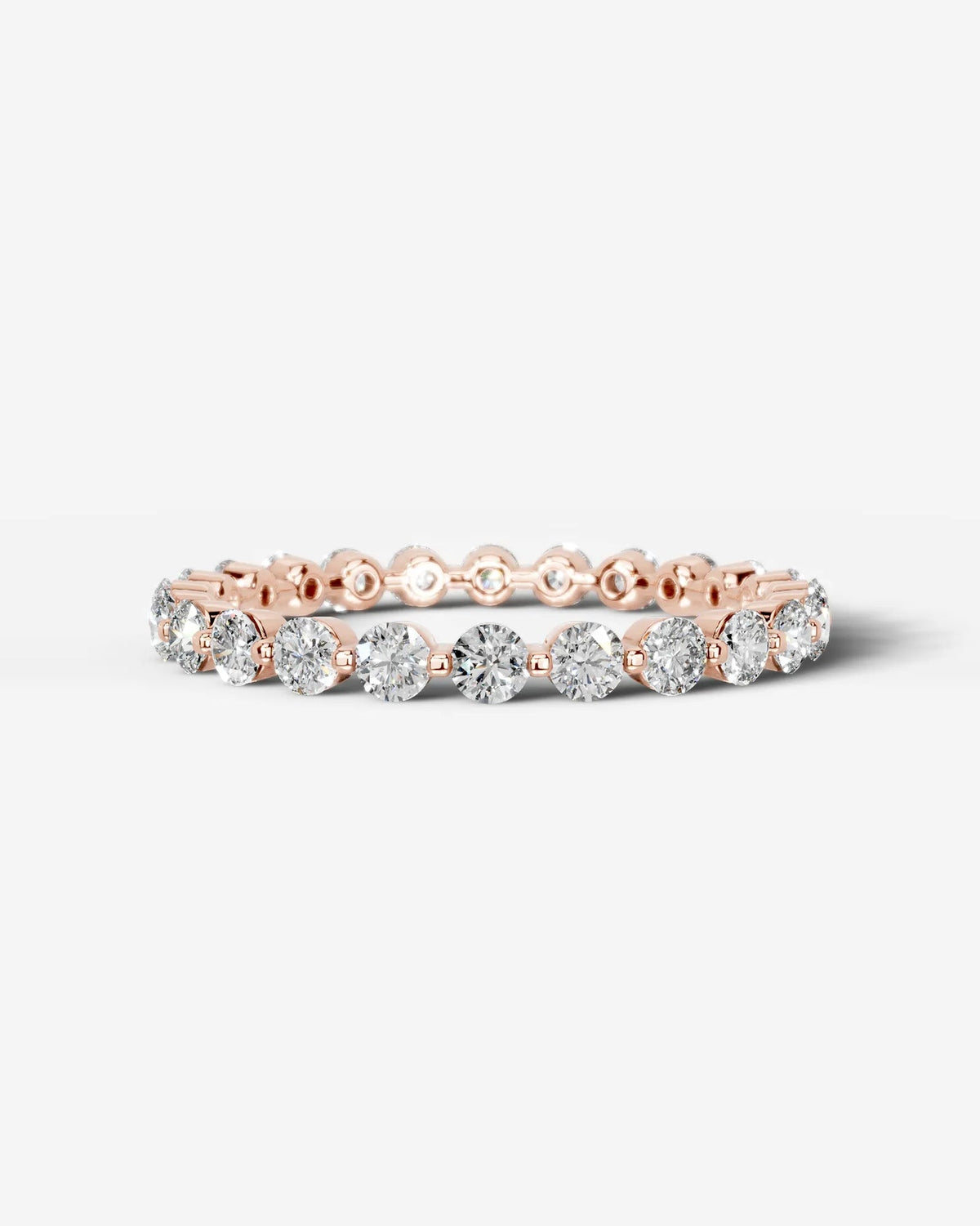 Lab Grown Diamond Classic Round Cut Channel Set Band