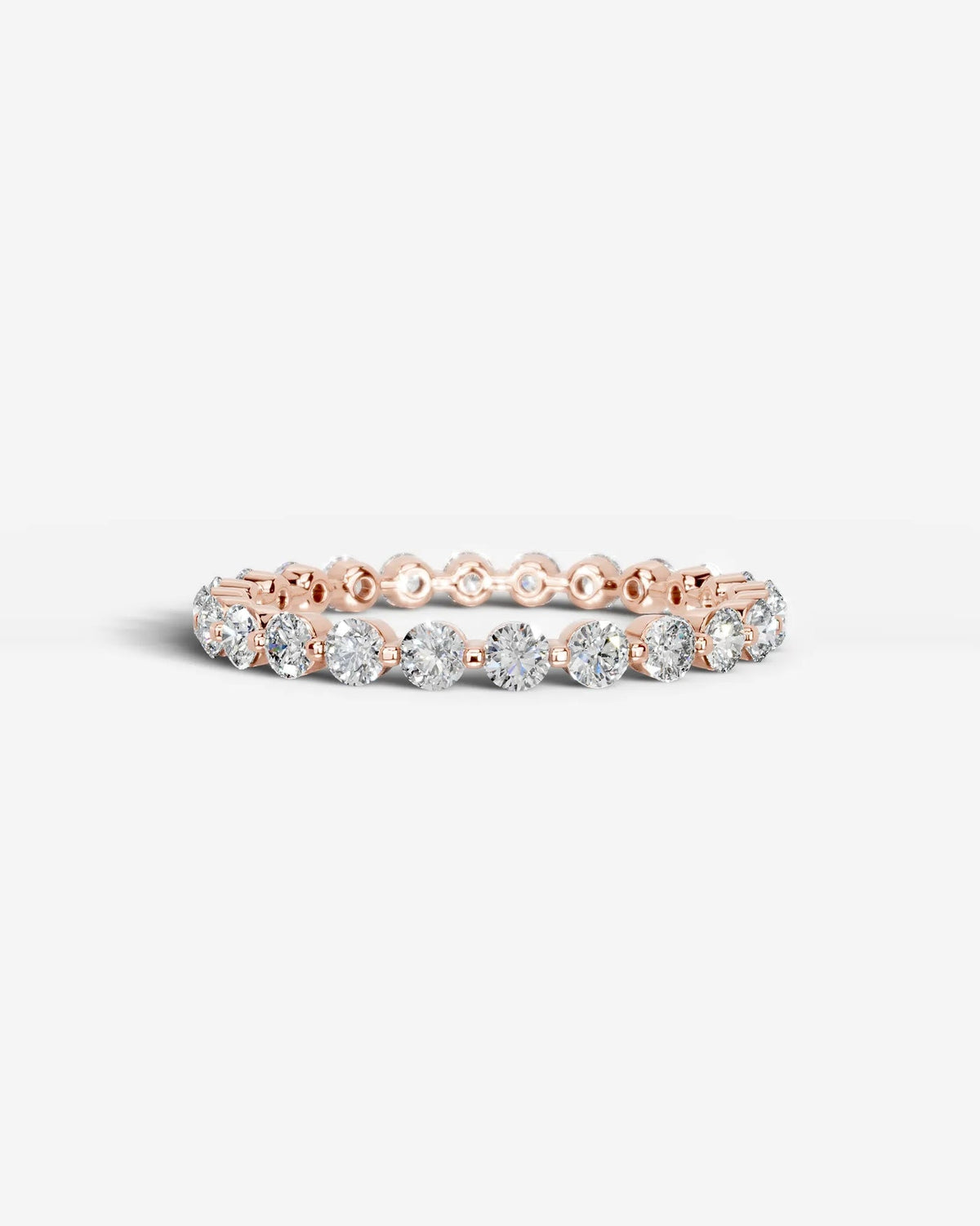 Lab Grown Diamond Classic Round Cut Channel Set Band
