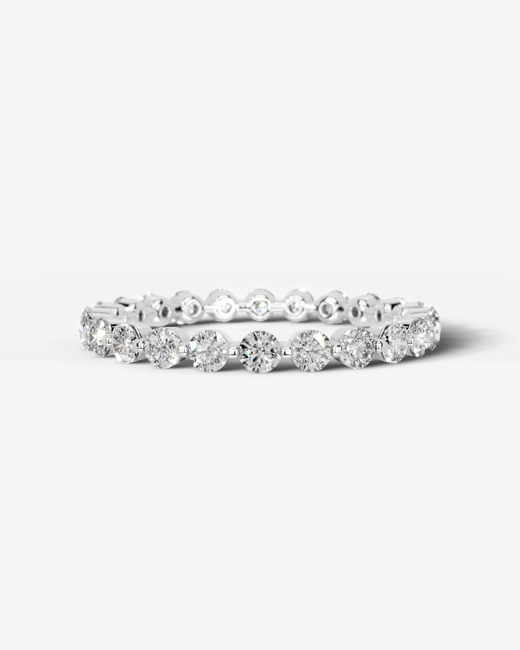 Lab Grown Diamond Classic Round Cut Channel Set Band