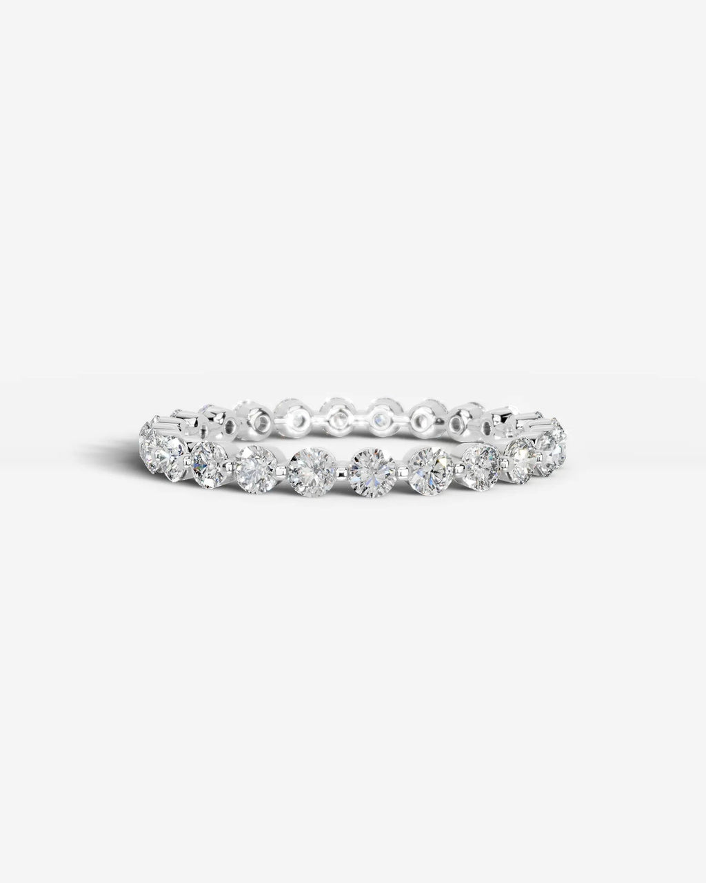 Lab Grown Diamond Classic Round Cut Channel Set Band