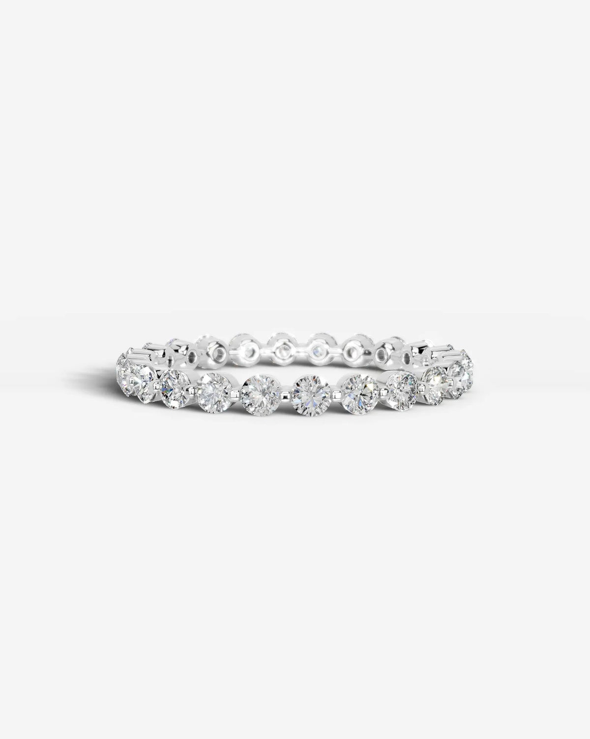 Lab Grown Diamond Classic Round Cut Channel Set Band