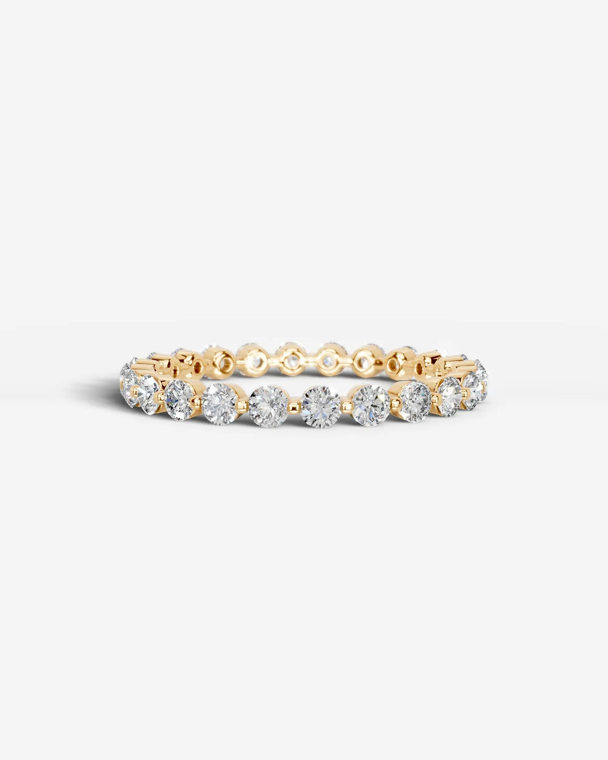 Lab Grown Diamond Classic Round Cut Channel Set Band