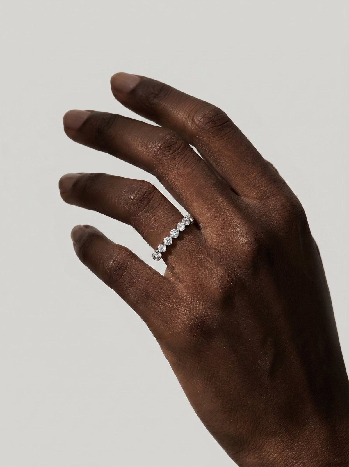Lab Grown Diamond Classic Round Cut Channel Set Band