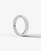 Lab Grown Diamond Pear Cut North-South Eternity Wedding Band Ring