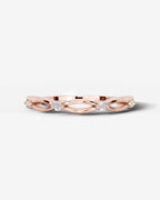 Lab Grown Diamond Intertwined Wave Pavé Band Ring