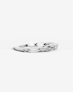 Lab Grown Diamond Intertwined Wave Pavé Band Ring