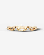Lab Grown Diamond Open Link Side Stone Ring
