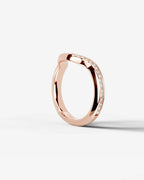 Lab Grown Diamond Curved Wave Contour Band Ring