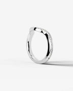 Lab Grown Diamond Curved Wave Contour Band Ring