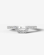 Lab Grown Diamond U-Shaped Curved Contour Band Ring