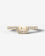 Lab Grown Diamond U-Shaped Curved Contour Band Ring