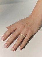 Lab Grown Diamond Floating Round Cut Accent Ring