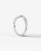 Lab Grown Diamond Curved Drop Cluster Band Ring