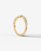 Lab Grown Diamond Curved Drop Cluster Band Ring