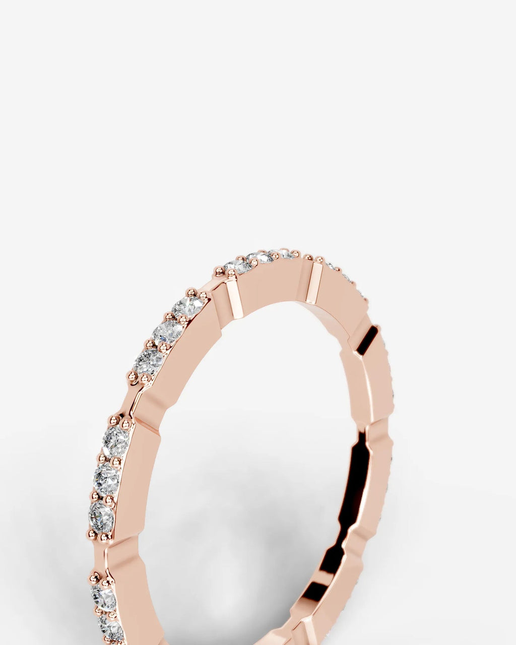 Lab Grown Diamond Trio Station Eternity Band Ring