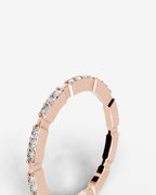 Lab Grown Diamond Trio Station Eternity Band Ring