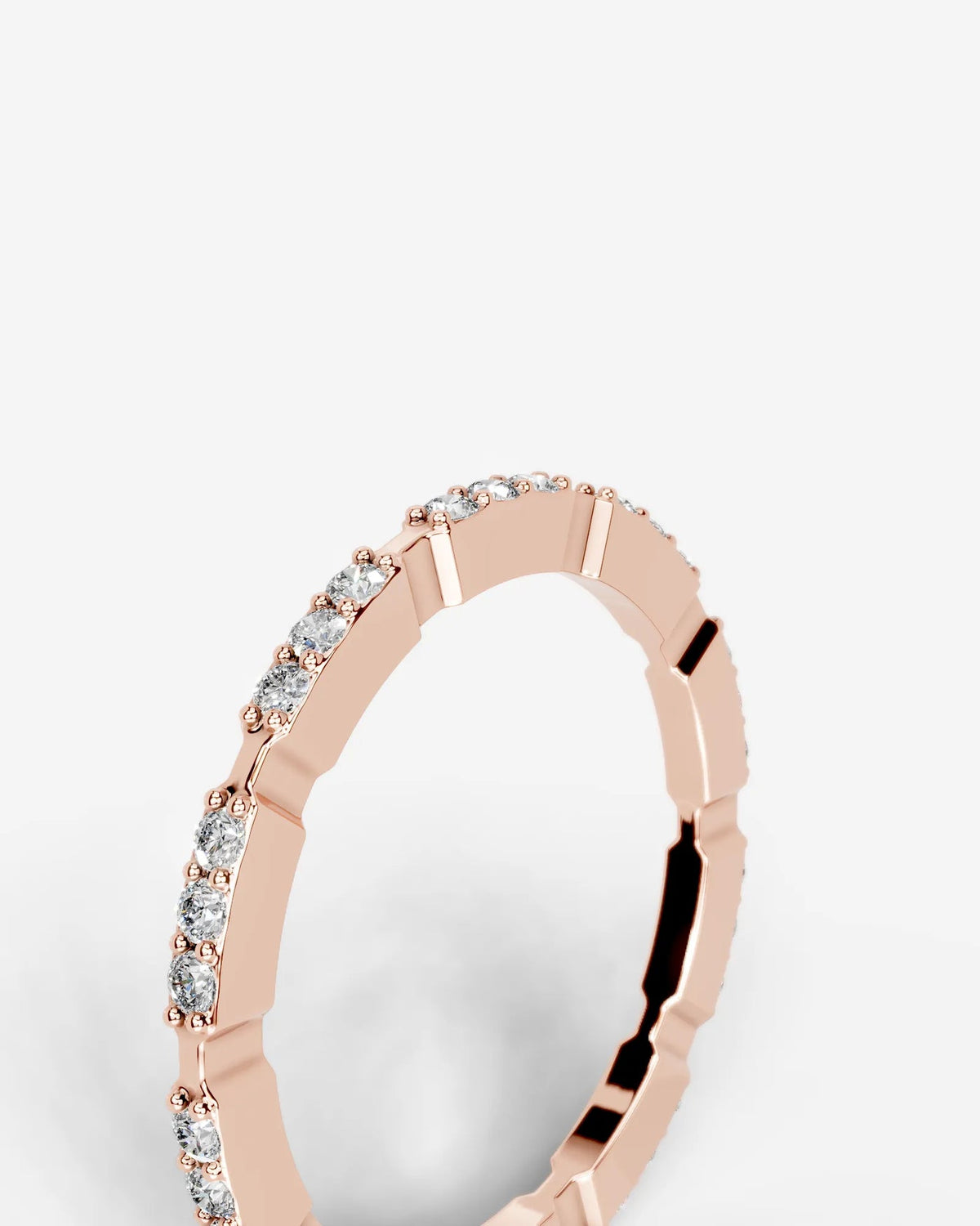 Lab Grown Diamond Trio Station Eternity Band Ring