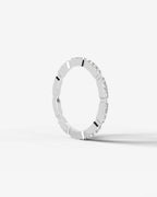 Lab Grown Diamond Trio Station Eternity Band Ring