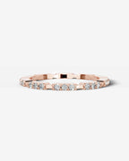 Lab Grown Diamond Trio Station Eternity Band Ring