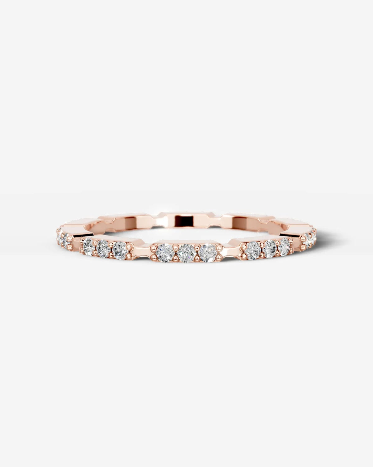 Lab Grown Diamond Trio Station Eternity Band Ring